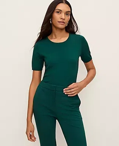 Ann Taylor Easy Sweater Tee In Green
