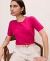 Ann Taylor Easy Sweater Tee In Pink