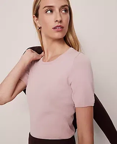Ann Taylor Easy Sweater Tee In Pink