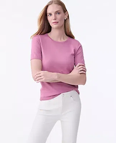 Ann Taylor Easy Sweater Tee In Pink