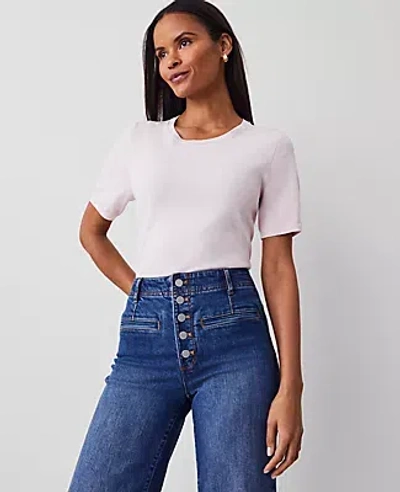 Ann Taylor Easy Sweater Tee In Pink Ribbon