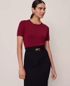 Ann Taylor Easy Sweater Tee In Red