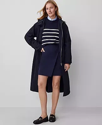 Ann Taylor Effortless Wrap Skirt In Night Sky