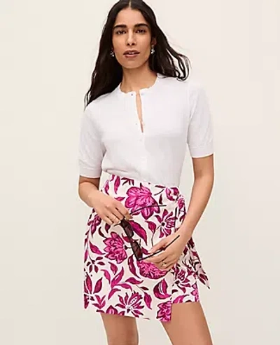 Ann Taylor Elbow Sleeve Ann Cardigan In White