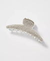 Ann Taylor Embellished Claw Clip In Silver