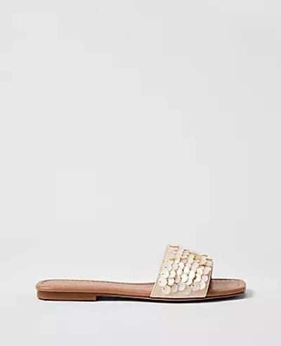 Ann Taylor Embellished Slide Sandal In Multi
