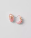 Ann Taylor Embellished Teardrop Earrings In Quartz Pink