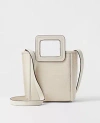 Ann Taylor Embossed Handle Crossbody Bag In Gold