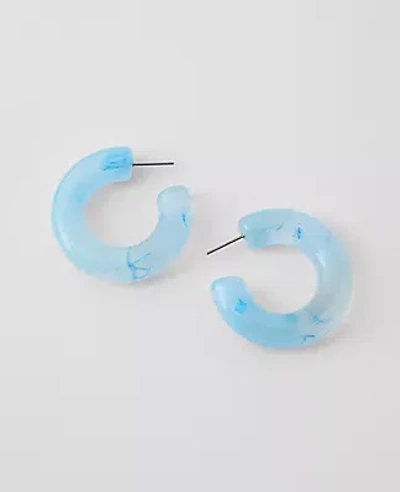 Ann Taylor Enamel Hoop Earrings