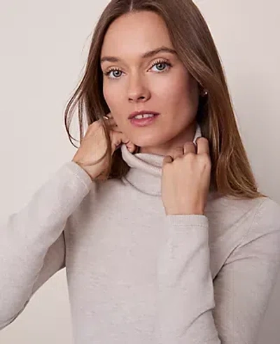 Ann Taylor Essential Turtleneck Sweater In Neutral