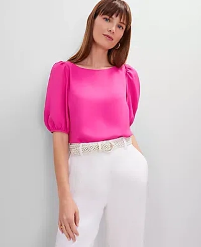 Ann Taylor Eyelet Boatneck Popover Top
