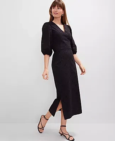 Ann Taylor Eyelet Midi Skirt