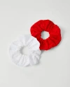 Ann Taylor Eyelet Scrunchie Set In Multi