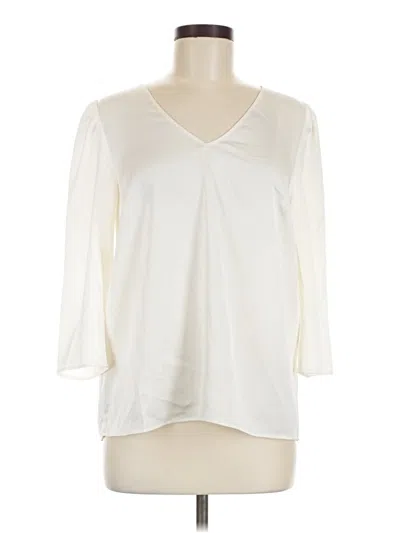 Ann Taylor Factory 3/4 Sleeve Blouse In Ivory