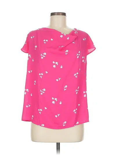 Pre-owned Ann Taylor Factory 3/4 Sleeve Blouse In Pink