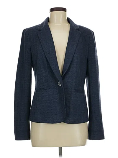 Pre-owned Ann Taylor Factory Blazer Jacket In Blue