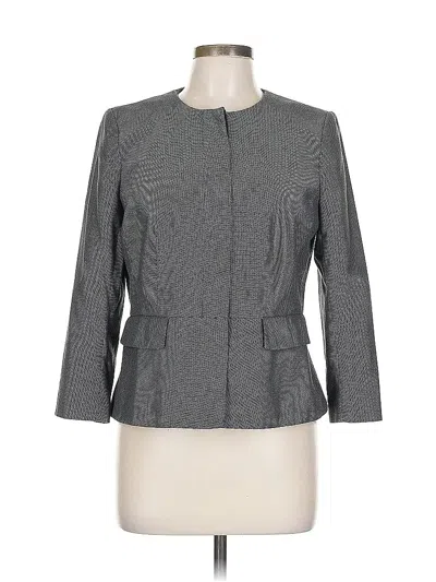 Pre-owned Ann Taylor Factory Blazer Jacket In Gray