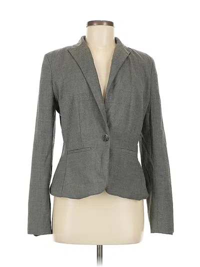 Pre-owned Ann Taylor Factory Blazer Jacket In Gray