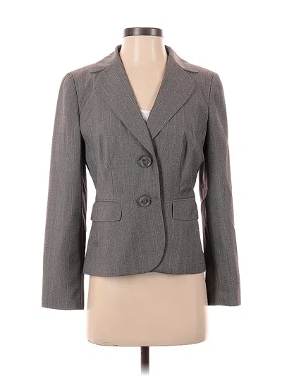 Pre-owned Ann Taylor Factory Blazer Jacket In Gray