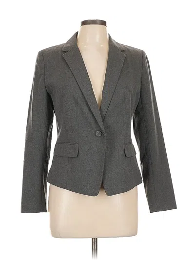 Pre-owned Ann Taylor Factory Blazer Jacket In Gray