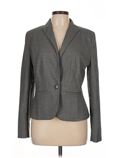 Pre-owned Ann Taylor Factory Blazer Jacket In Gray