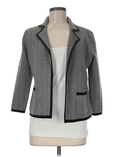 Pre-owned Ann Taylor Factory Blazer Jacket In Gray