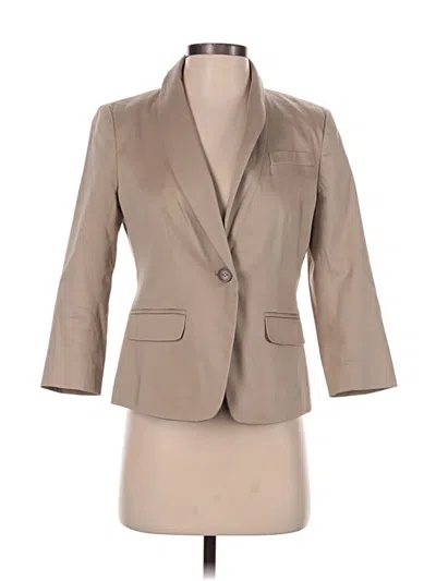 Pre-owned Ann Taylor Factory Blazer Jacket In Tan