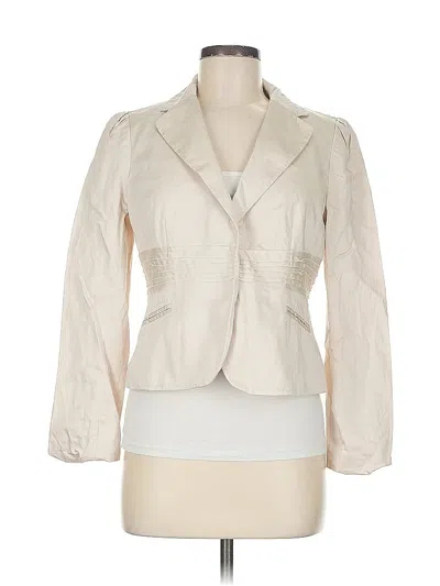 Pre-owned Ann Taylor Factory Blazer Jacket In White
