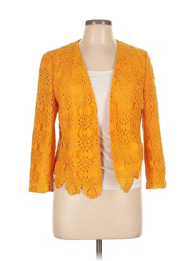 Pre-owned Ann Taylor Factory Blazer Jacket In Yellow