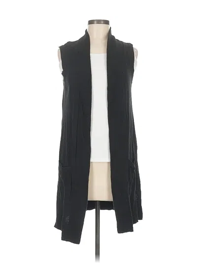 Pre-owned Ann Taylor Factory Cardigan Sweater In Black