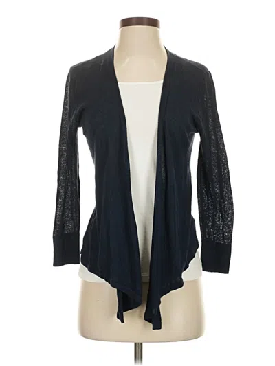 Pre-owned Ann Taylor Factory Cardigan Sweater In Black