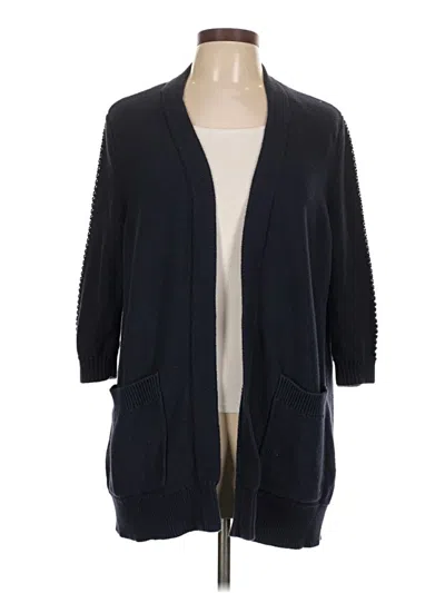 Pre-owned Ann Taylor Factory Cardigan Sweater In Black