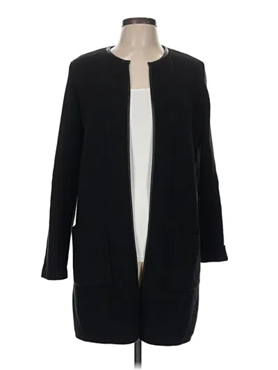 Pre-owned Ann Taylor Factory Cardigan Sweater In Black