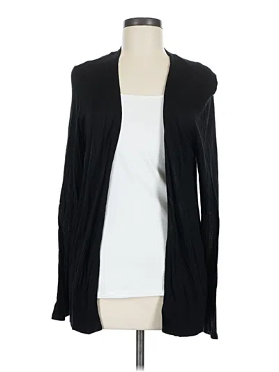 Pre-owned Ann Taylor Factory Cardigan Sweater In Black