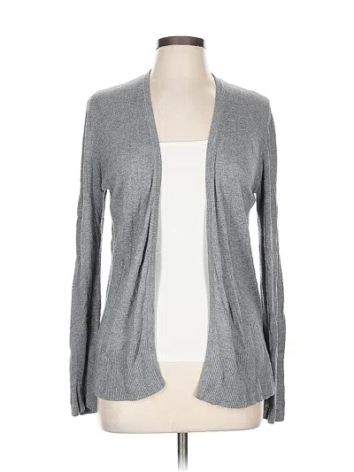 Pre-owned Ann Taylor Factory Cardigan Sweater In Gray