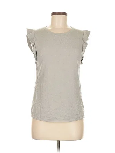 Pre-owned Ann Taylor Factory Cardigan Sweater In Gray