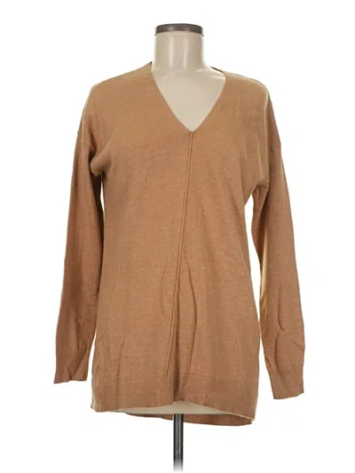 Pre-owned Ann Taylor Factory Cardigan Sweater In Tan