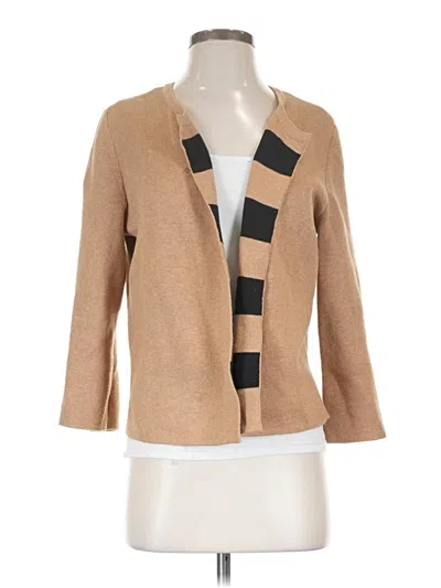 Pre-owned Ann Taylor Factory Cardigan Sweater In Tan