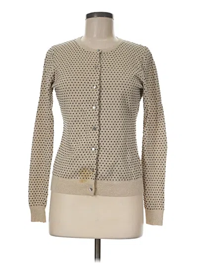 Pre-owned Ann Taylor Factory Cardigan Sweater In Tan