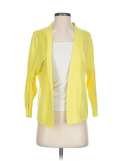 Pre-owned Ann Taylor Factory Cardigan Sweater In Yellow