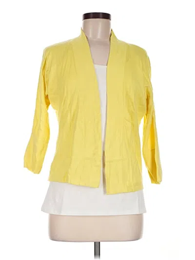 Pre-owned Ann Taylor Factory Cardigan Sweater In Yellow