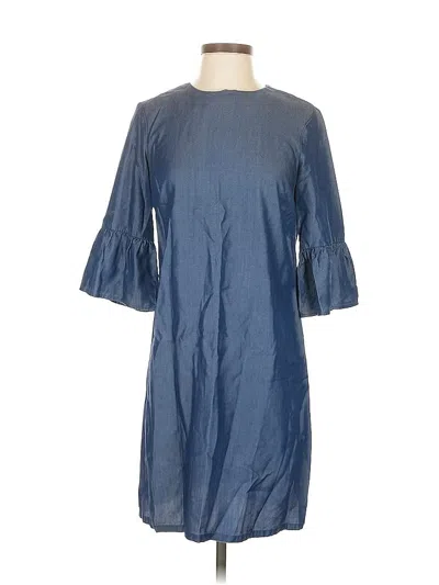 Pre-owned Ann Taylor Factory Casual Dress In Blue