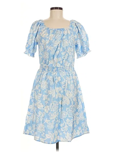 Ann Taylor Factory Casual Dress In Blue