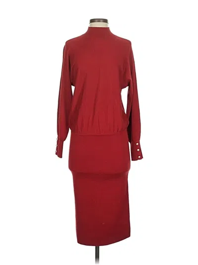 Pre-owned Ann Taylor Factory Casual Dress In Burgundy