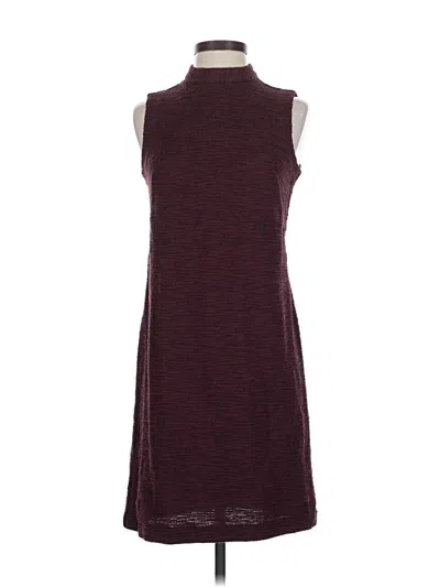 Ann Taylor Factory Casual Dress In Burgundy
