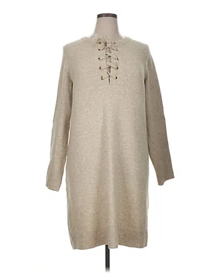 Pre-owned Ann Taylor Factory Casual Dress In Tan