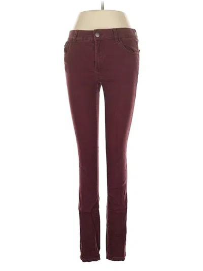 Pre-owned Ann Taylor Factory Casual Pants In Burgundy