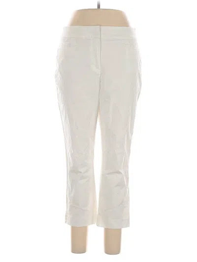 Pre-owned Ann Taylor Factory Casual Pants In White