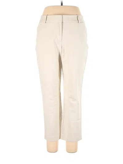 Pre-owned Ann Taylor Factory Casual Pants In White