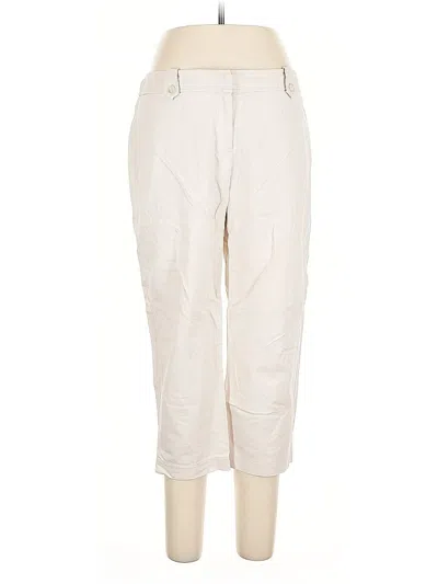 Pre-owned Ann Taylor Factory Casual Pants In White